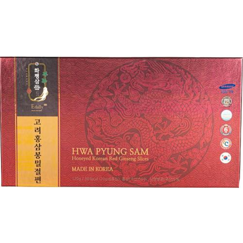 Hồng Sâm Lát Tẩm Mật Ong Edally Hwa Pyung Sam Hàn Quốc